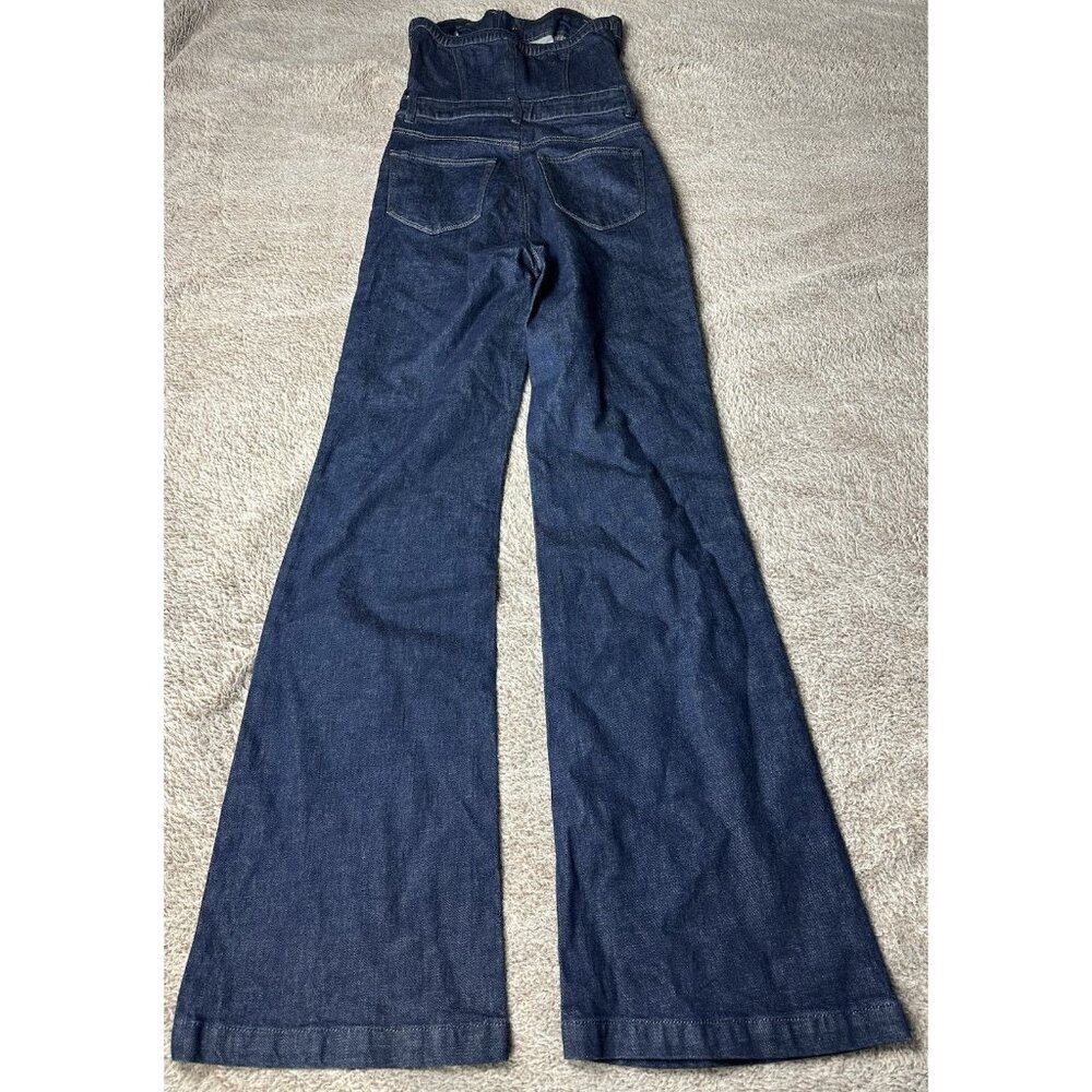 Paige Sansa Denim Strapless Jumpsuit Sz 2 NEW Retails $329 - Picture 10 of 16